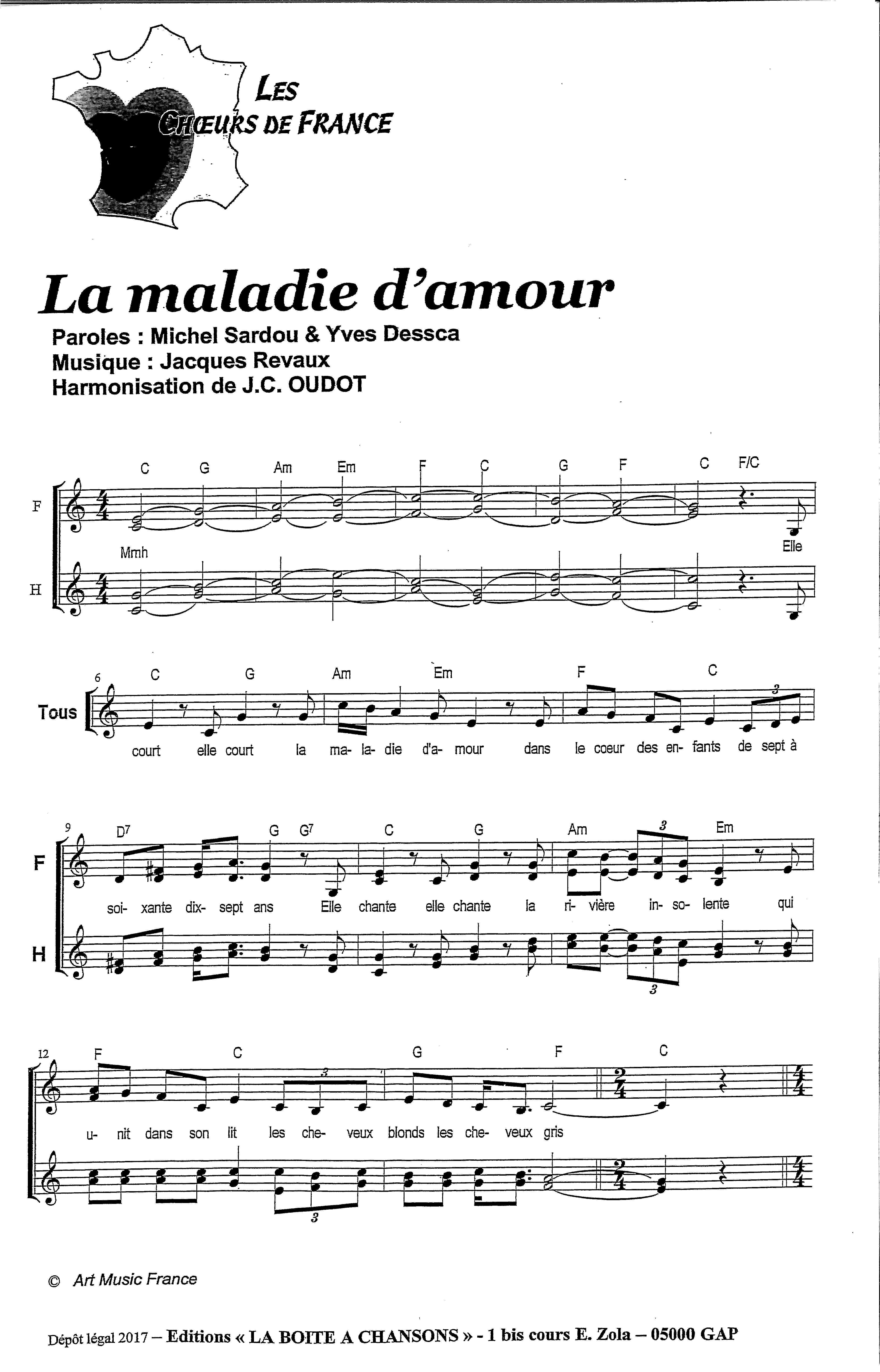 MALADIE D'AMOUR (la)